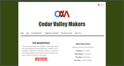 Desktop Screenshot of cedarvalleymakers.org