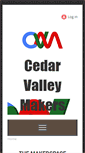 Mobile Screenshot of cedarvalleymakers.org